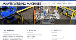 Desktop Screenshot of mawerwelding.com