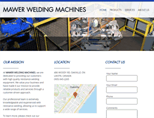 Tablet Screenshot of mawerwelding.com